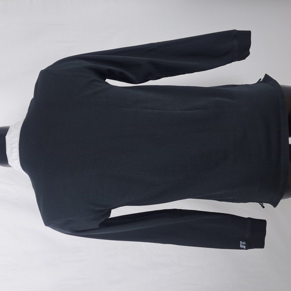 Alabama Crimson Tide Russell Med black & white long sleeve collared polo shirt - Picture 3 of 5